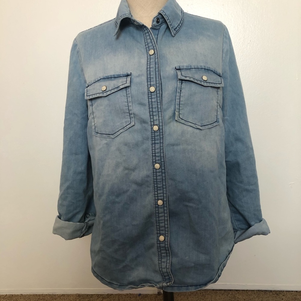 Button up jean shirt